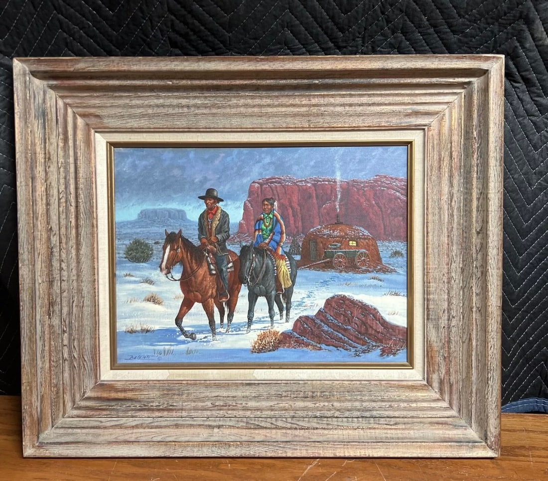 Robert Becenti original painting oil on canvas Navajo (1 of 8)