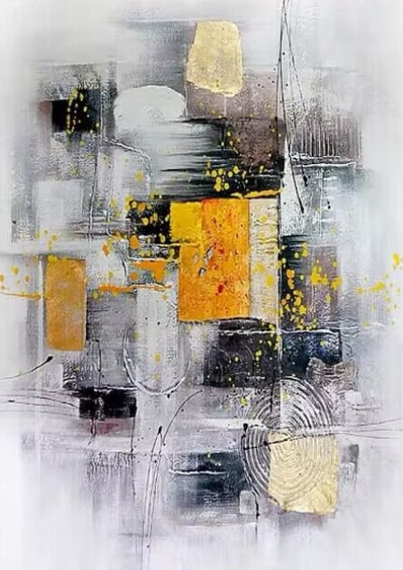 Zhang Kai Abstract Art in Oil on Canvas Unmounted: Zhang Kai is a member of the China Artists Association and a committee member of the Oil Painting Art Committee of the HuNan Provincial Artists Association. He has long been dedicated to oil painting,