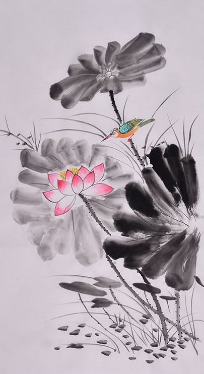 Sun Fade Figurative Art Chinese Painting Unmounted 2020 (1 of 1)