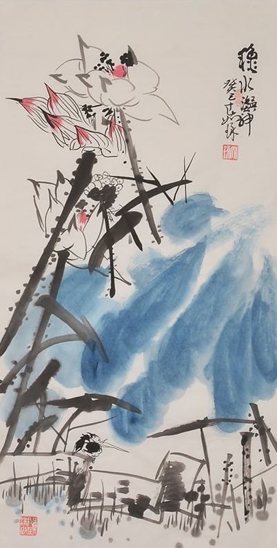 Cui Ruzhuo Figurative Art Chinese Painting Unmounted 2012 (1 of 1)