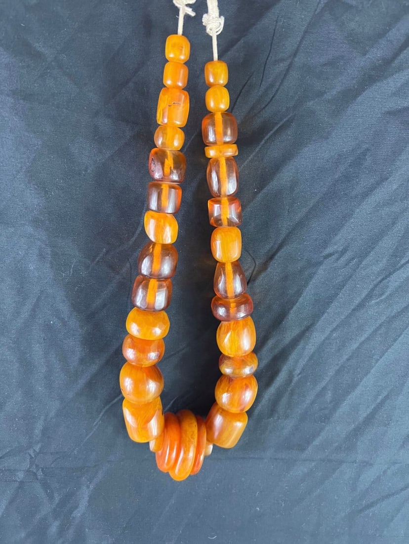 Large African Amber beads (1 of 3)