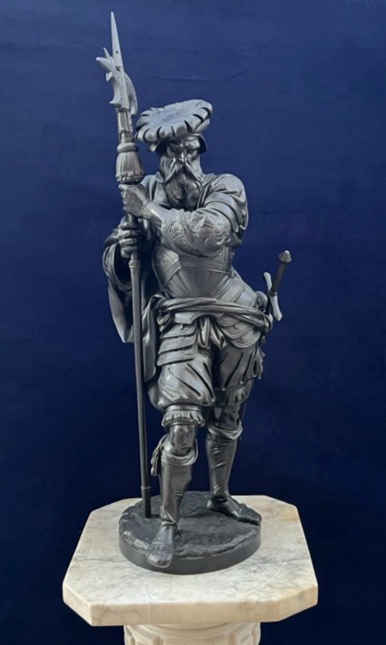 Albert Ernest Carrier Belleuse: 30 x 12 x 12 Royal Guardsman. Can help with shipping