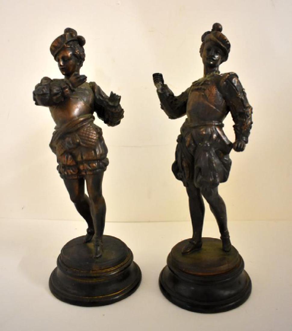 PAIR OF VICTORIAN STATUES (1 of 7)