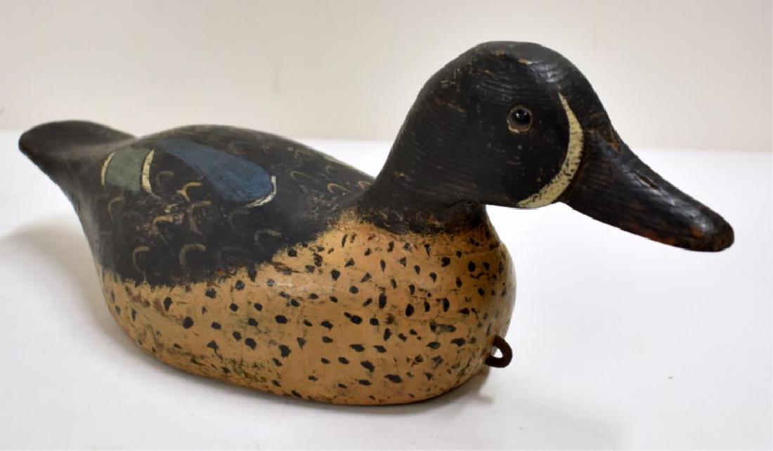 R.W. SCHAAP SIGNED WOODEN DUCK DECOY (1 of 5)