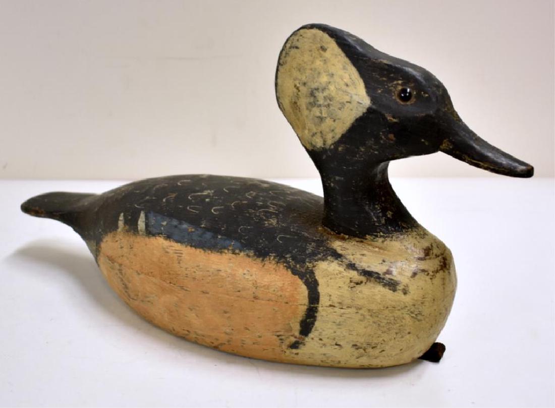 R.W. SCHAAP SIGNED WOODEN DUCK DECOY (1 of 5)