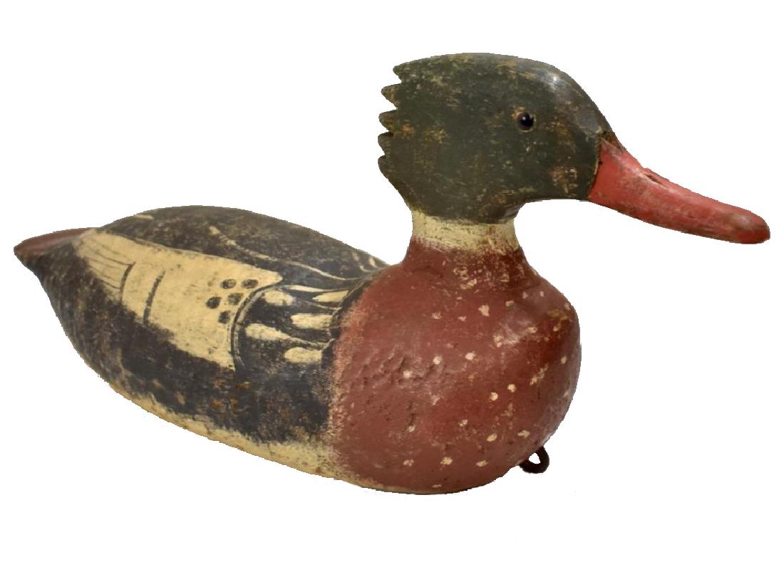 R.W. SCHAAP SIGNED WOODEN DUCK DECOY (1 of 6)