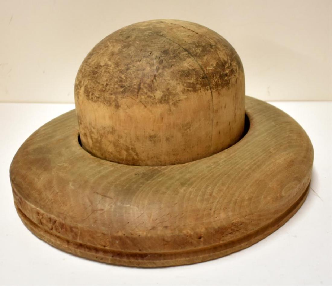 ANTIQUE WOODEN HAT BLOCK (1 of 4)