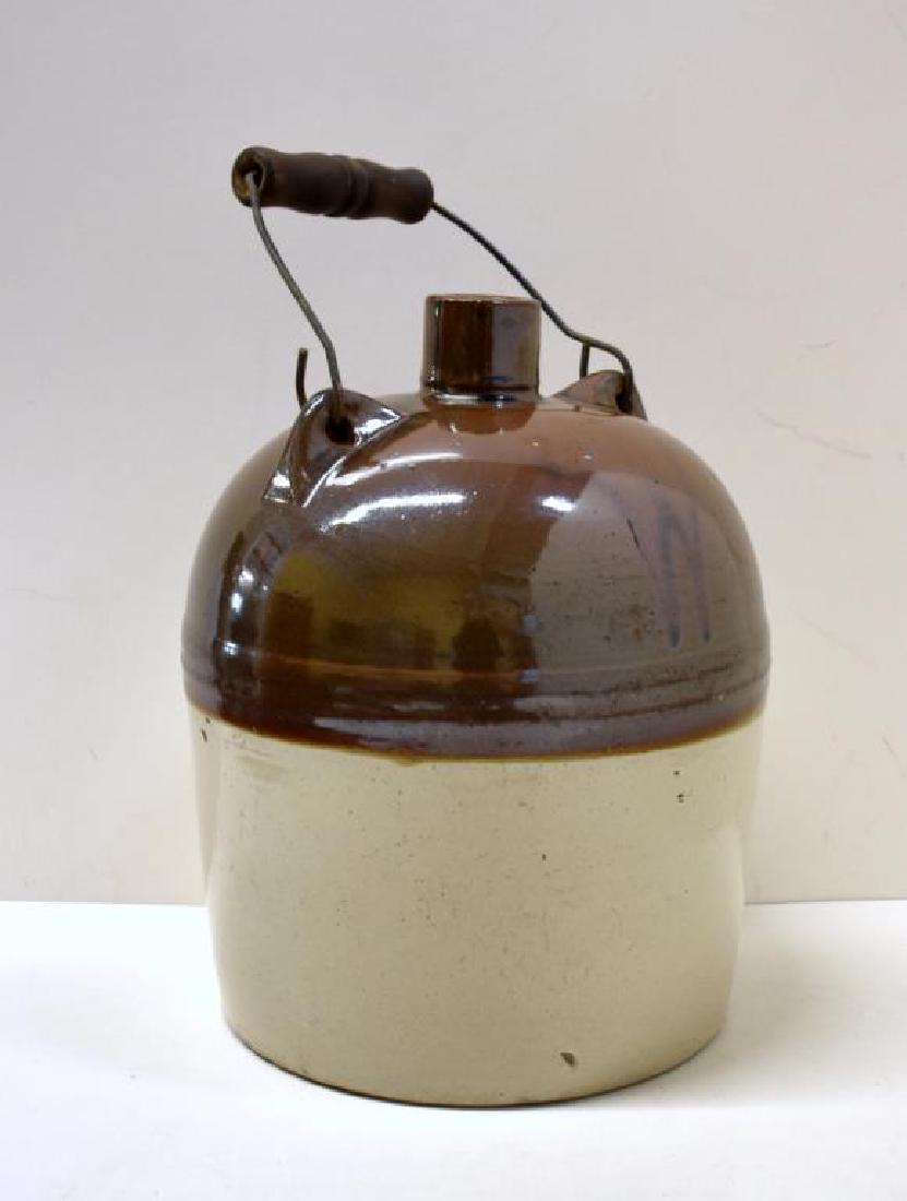 PRIMITIVE STONEWARE JUG (1 of 3)