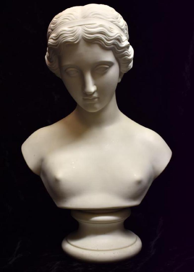VICTORIAN BUST OF CLASSICAL WOMAN (1 of 8)