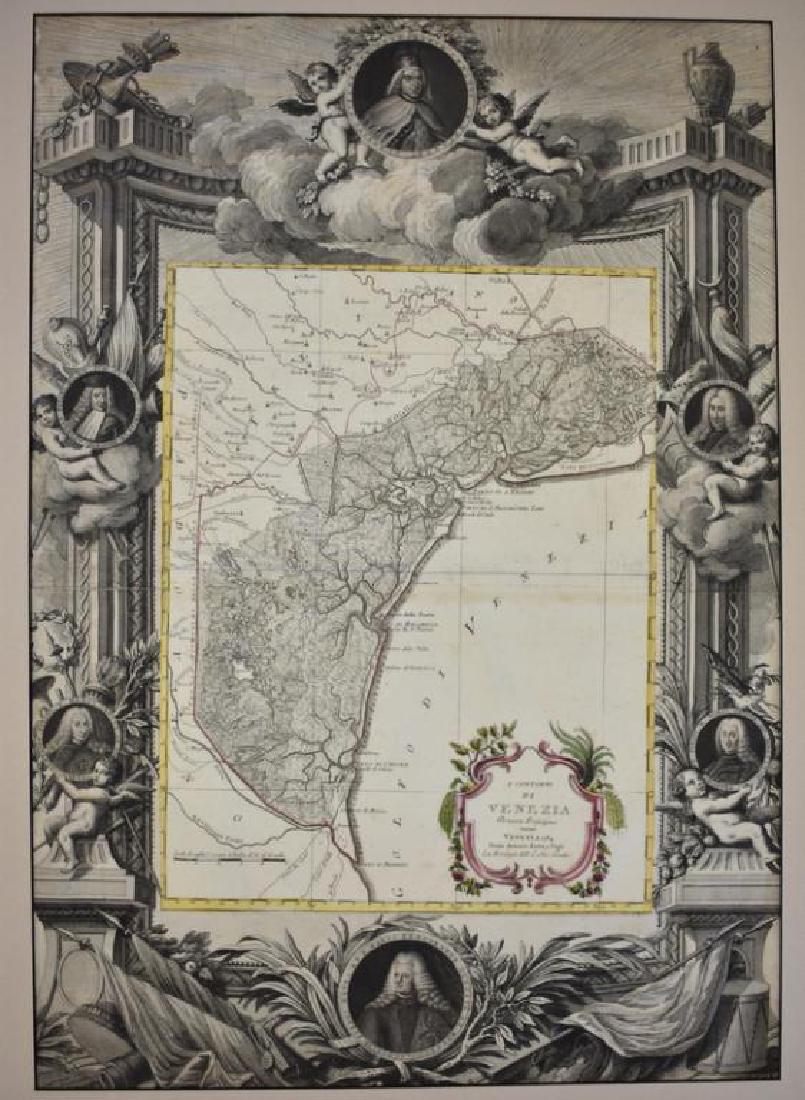 18TH CENTURY MAP OF VENEZIA, ITALY (1 of 7)