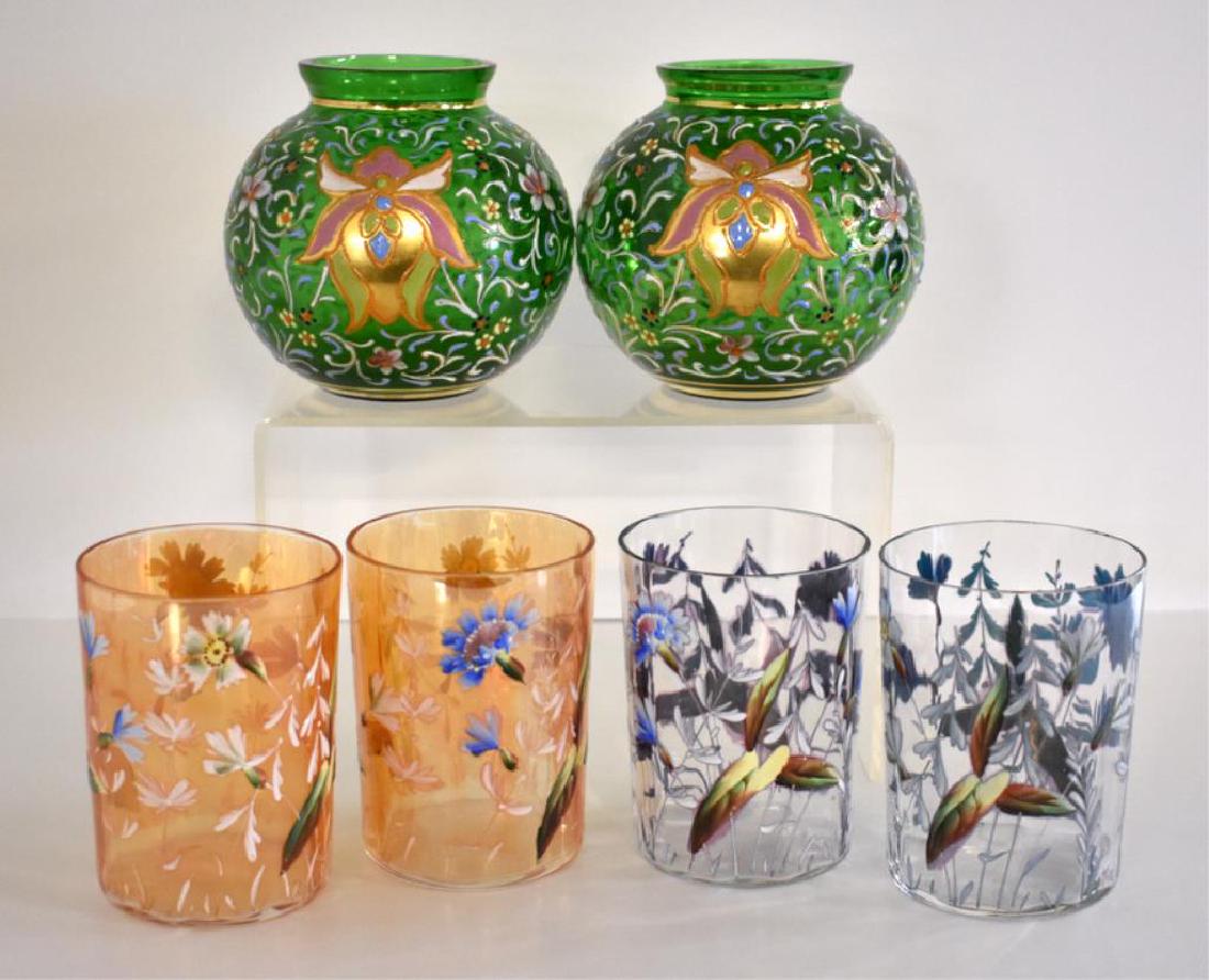 VICTORIAN MOSER ENAMELED GLASSWARE (1 of 14)