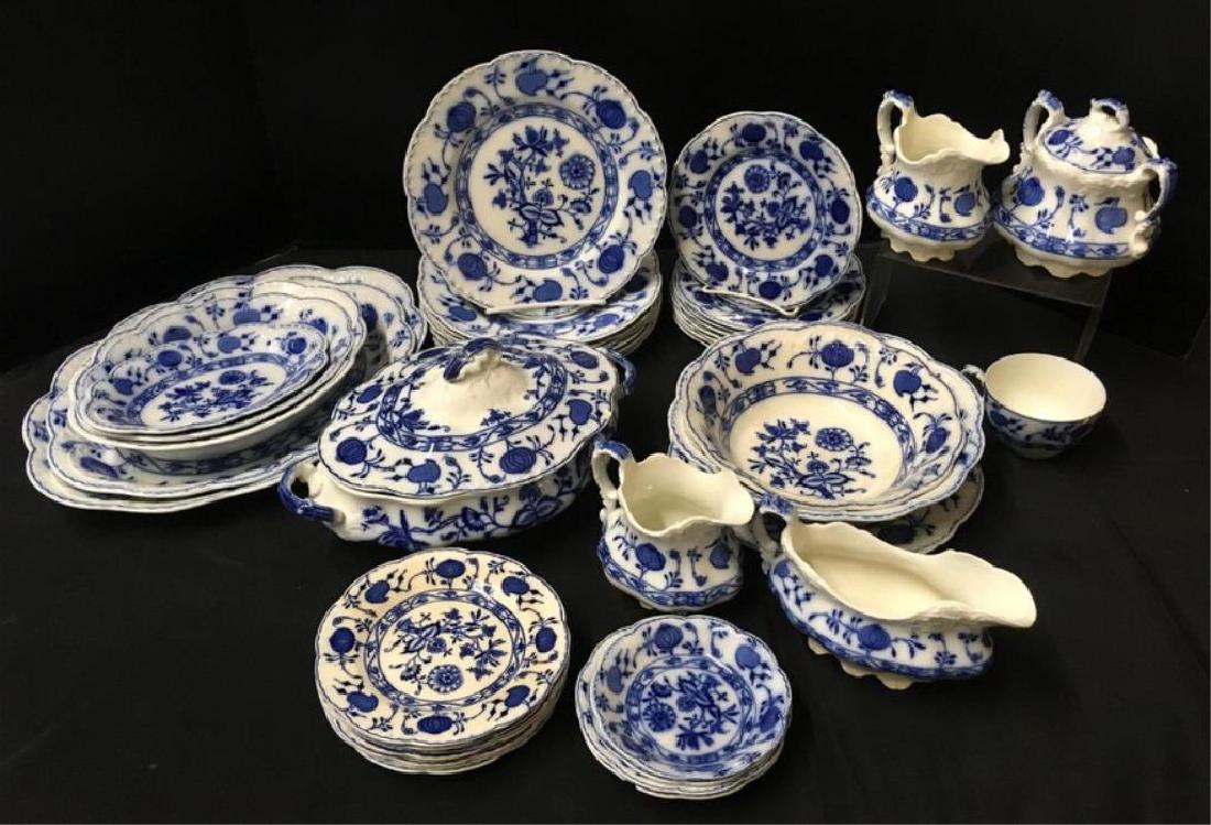 JOHNSON BROS. "HOLLAND" FLOW BLUE CHINA (1 of 9)