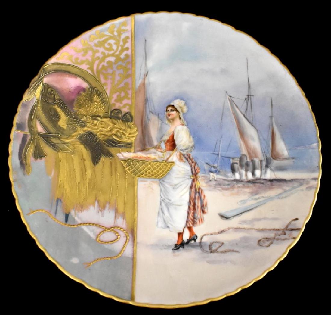 WILLETS BELLEEK PORCELAIN PLATE (1 of 3)