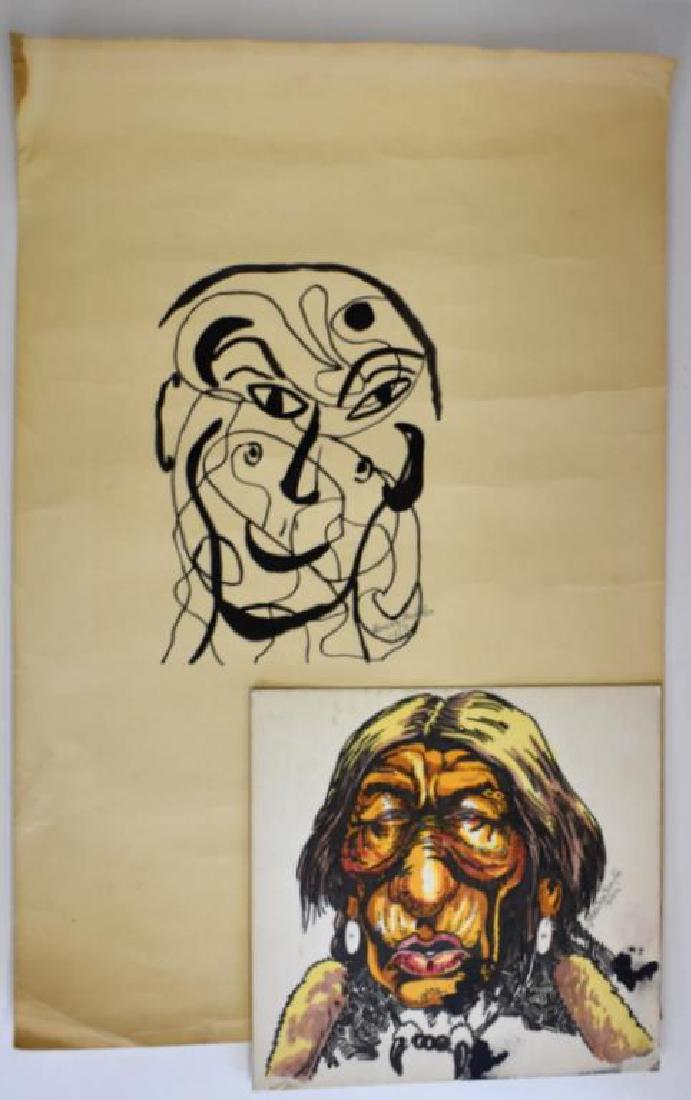 ORIGINAL ART BY HENRY MILLER & GLEN EAGLE SPEAKER (1 of 4)