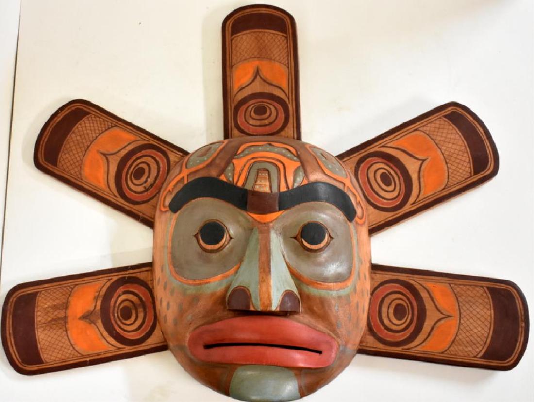 NORTHWEST COAST WOODEN SUN MASK