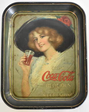 9 1910 Coca Cola Serving Tray Featuring Hamilton King Sep 17 11 Richard Opfer Auctioneering Inc In Ky