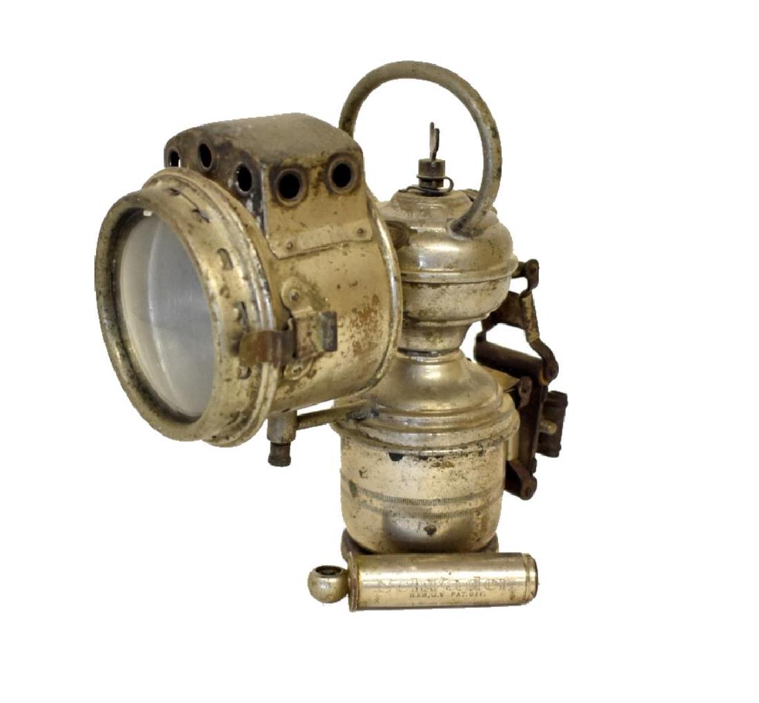 ANTIQUE BICYCLE LIGHT & TIRE GAUGE (1 of 7)