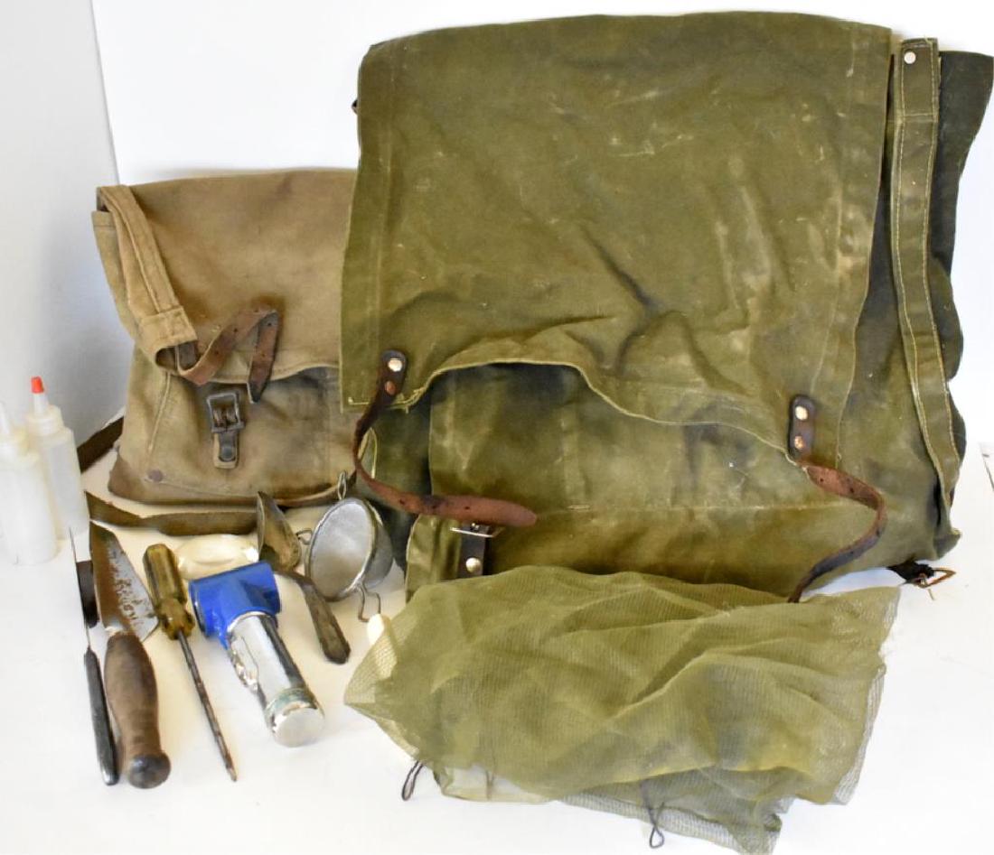 ASSORTED VINTAGE MILITARY GEAR