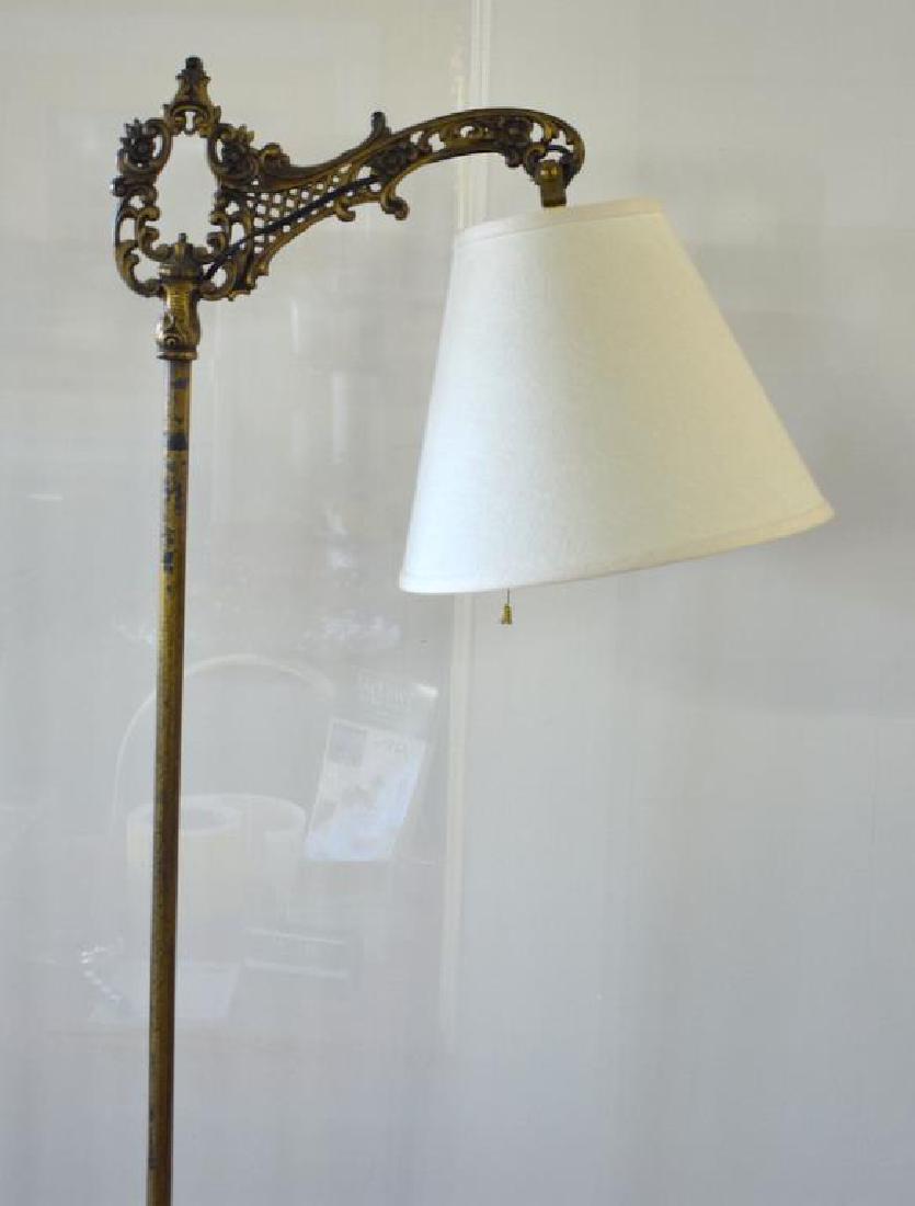1920s CAST IRON BRIDGE LAMP (1 of 4)