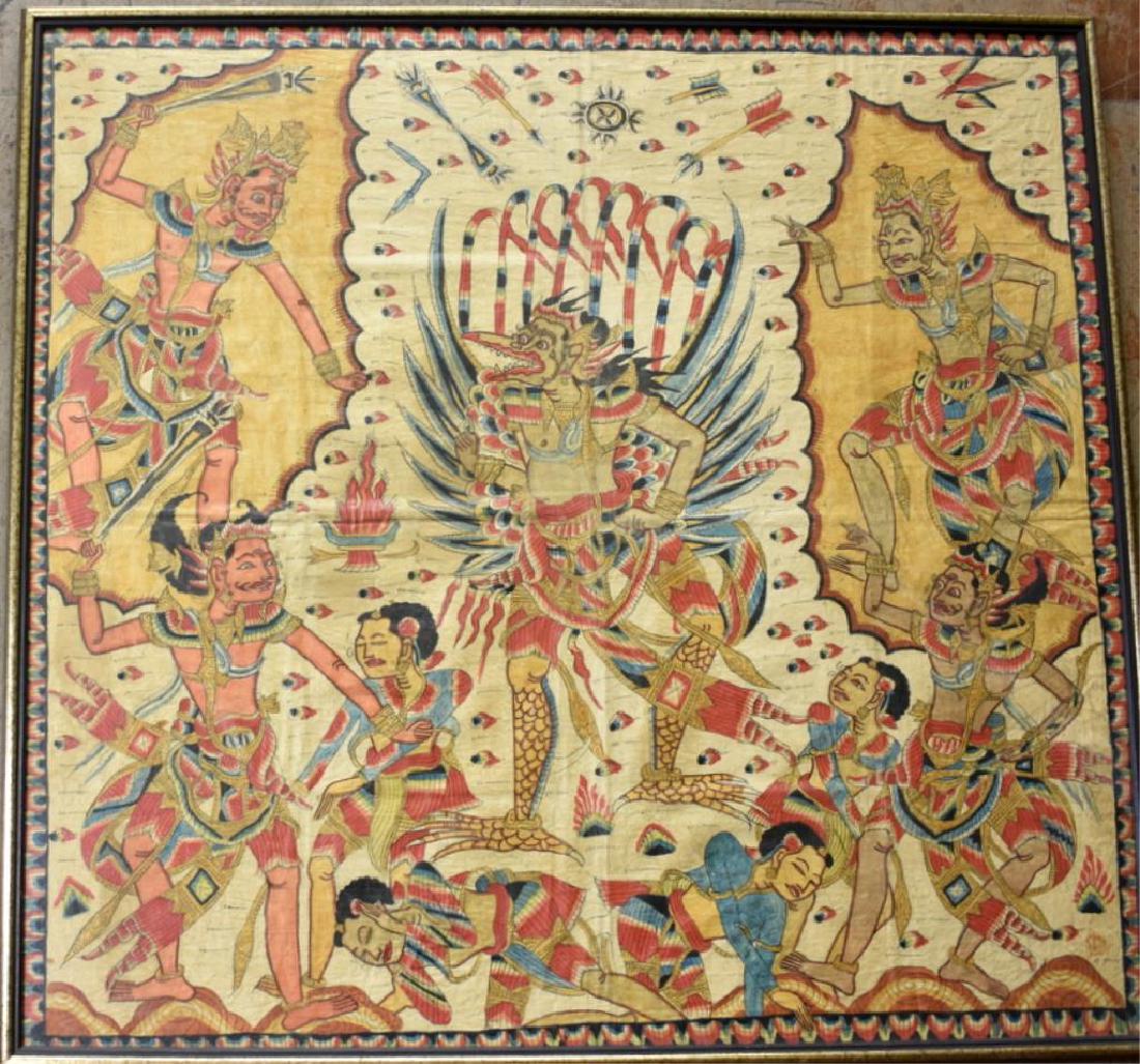 INDONESIAN HINDU GARUDA FRAMED ARTWORK (1 of 5)