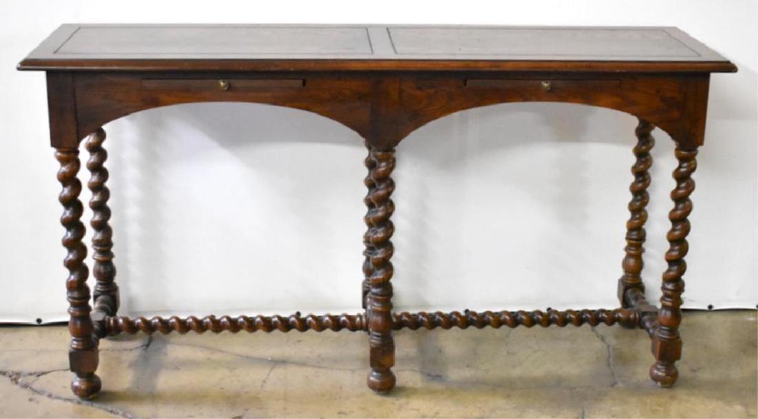 VINTAGE OAK CONSOLE TABLE (1 of 4)
