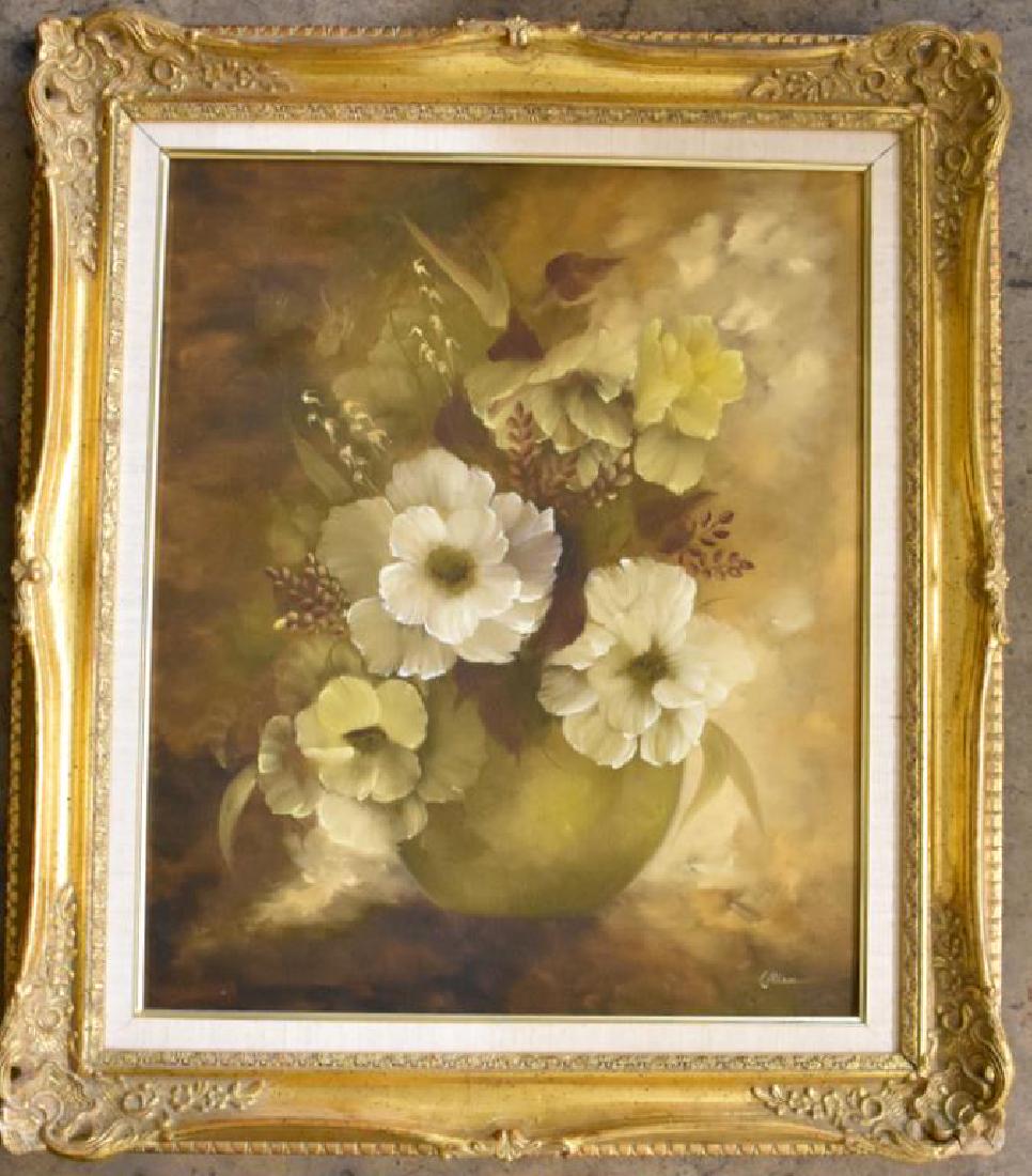 FLORA STILL LIFE DECORATIVE OIL PAINTING ON CANVAS (1 of 6)