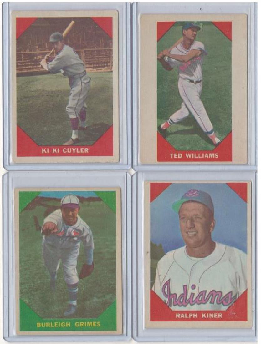 FOUR 1960 FLEER "BASEBALL GREATS" TRADING CARDS (1 of 2)