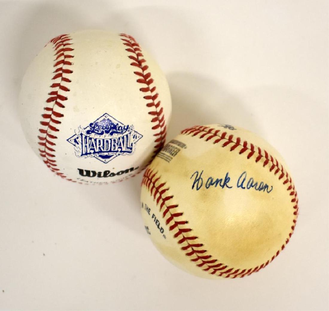 HANK AARON AUTOGRAPHED BASEBALL (1 of 2)