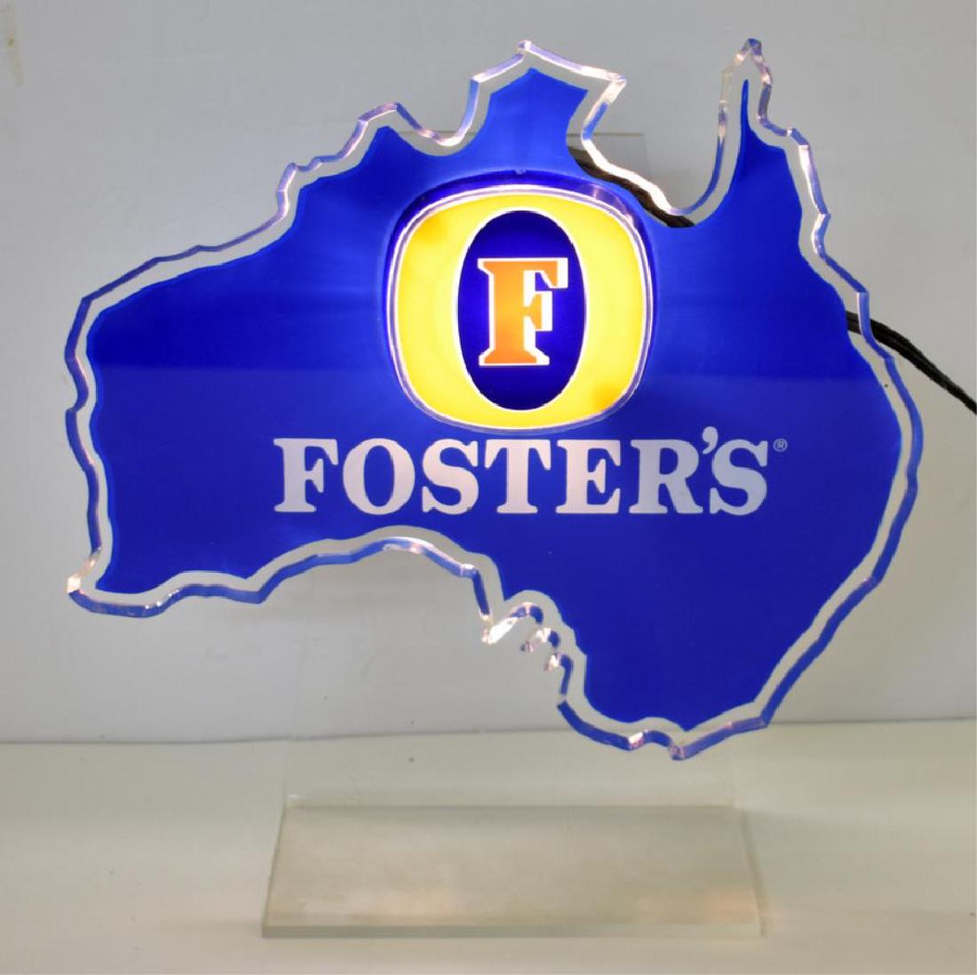 VINTAGE FOSTER'S LIGHT UP BEER SIGN (1 of 1)