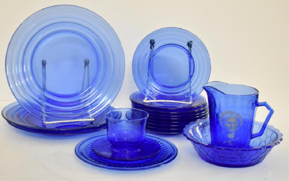 COBALT BLUE DEPRESSION ERA GLASSWARE (1 of 4)
