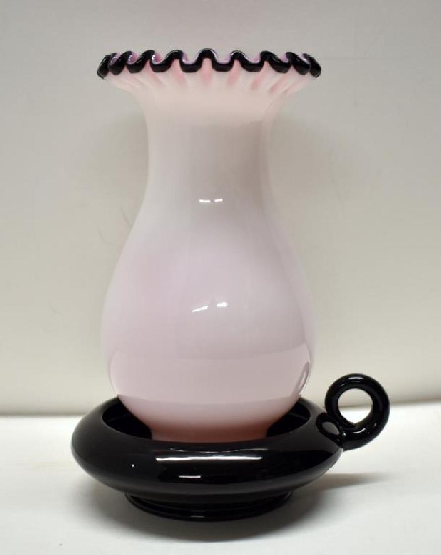 ANTIQUE FENTON CANDLE LAMP (1 of 3)