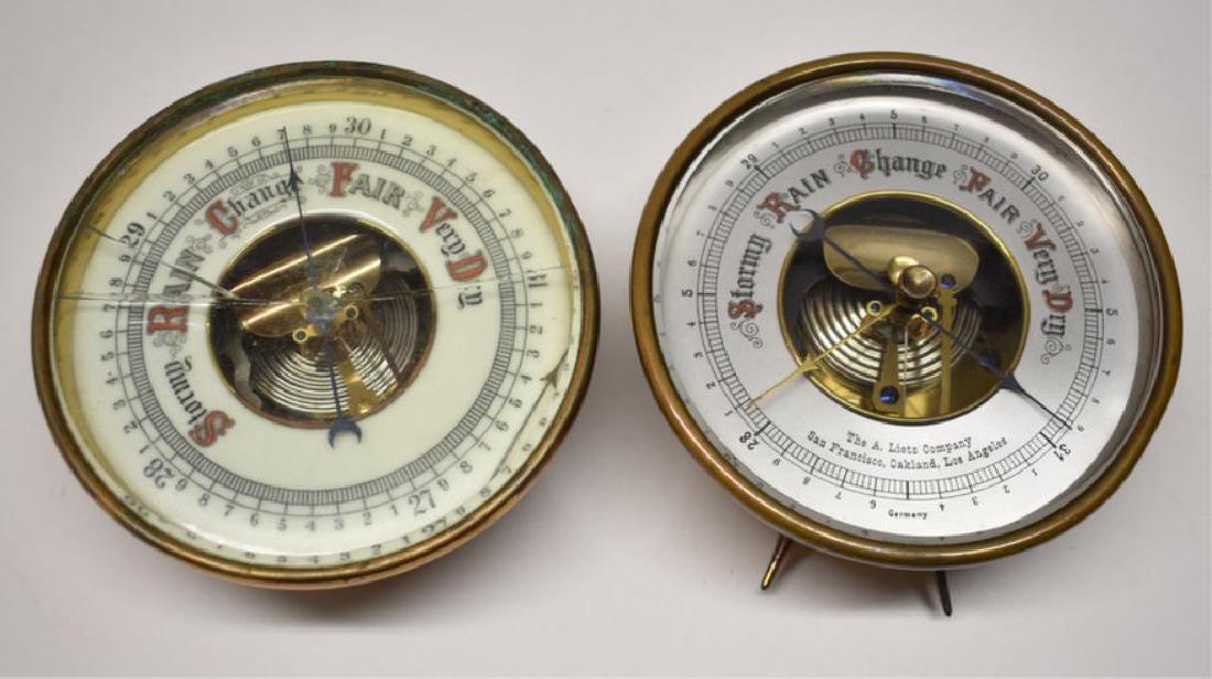 TWO DESK BAROMETERS (1 of 4)