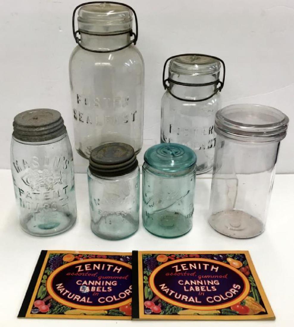ASSORTED ANTIQUE CANNING SUPPLIES