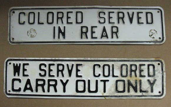 1148 Enameled Segregation Signs