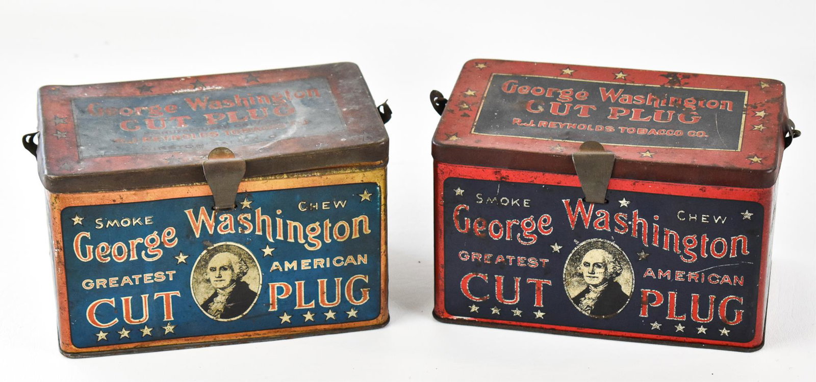GEORGE WASHINGTON CUT PLUG TOBACCO TINS (1 of 3)