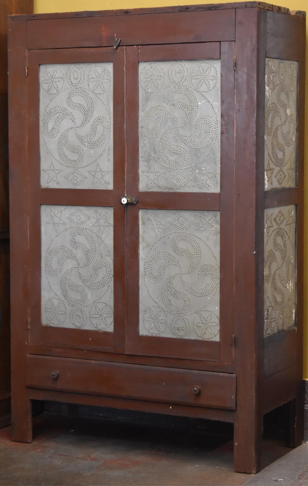 Punched Tin Pie Safe Auction