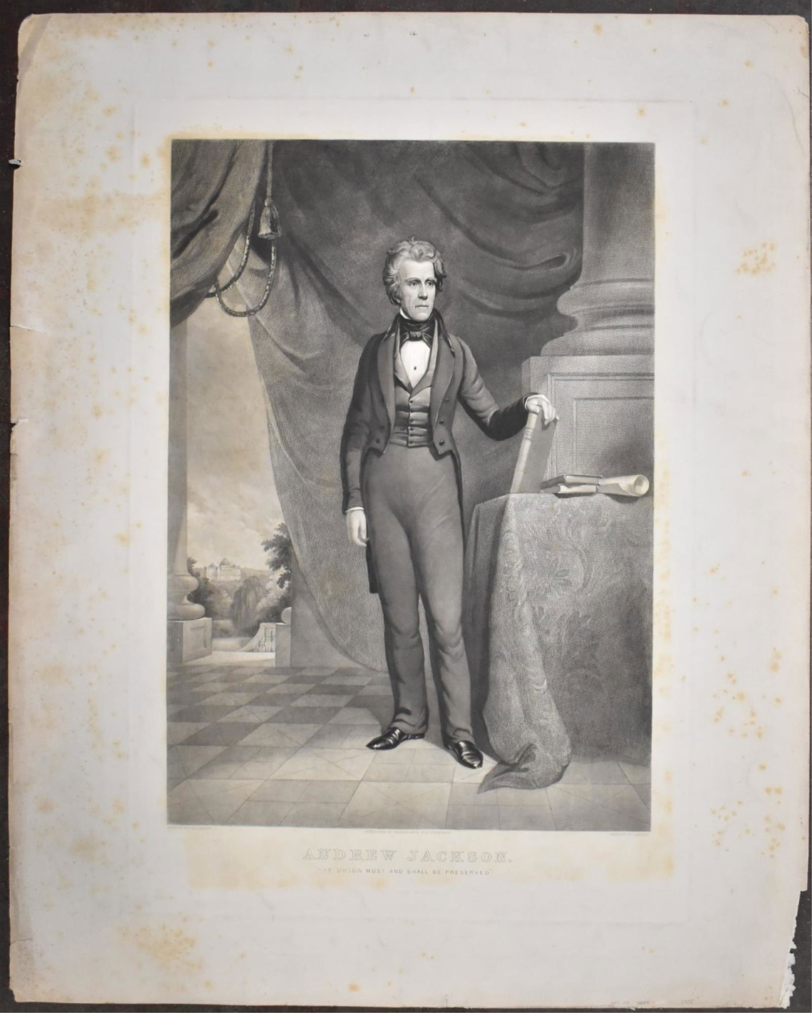 "ANDREW JACKSON UNION MUST BE PRESERVED" ENGRAVING (1 of 3)