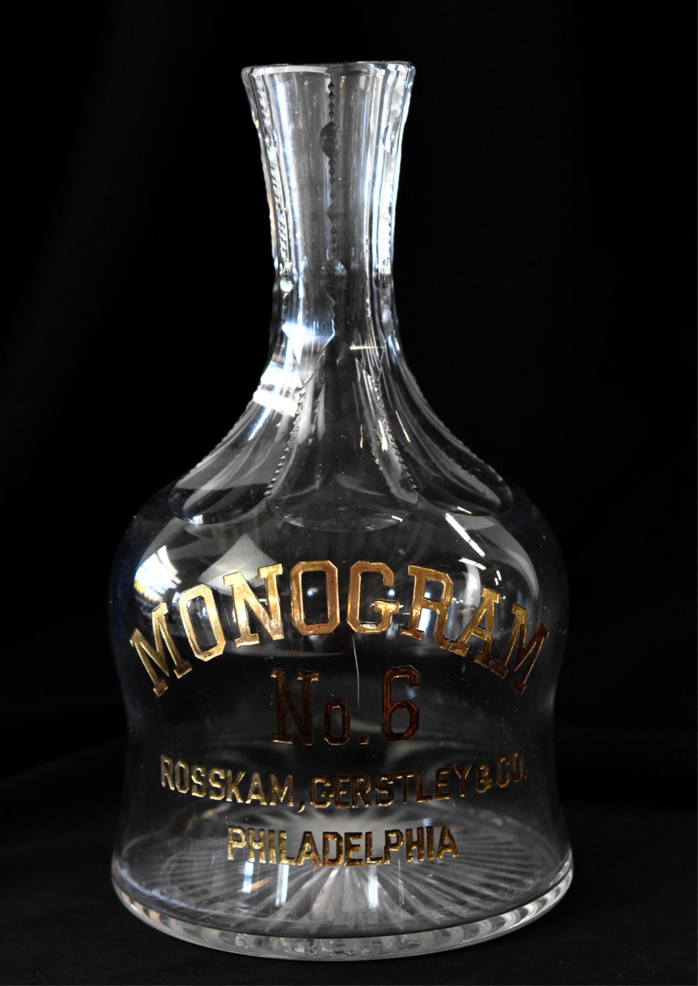 ROSSKAM GERSTLEY & CO WHISKEY BACK BAR BOTTLE (1 of 2)
