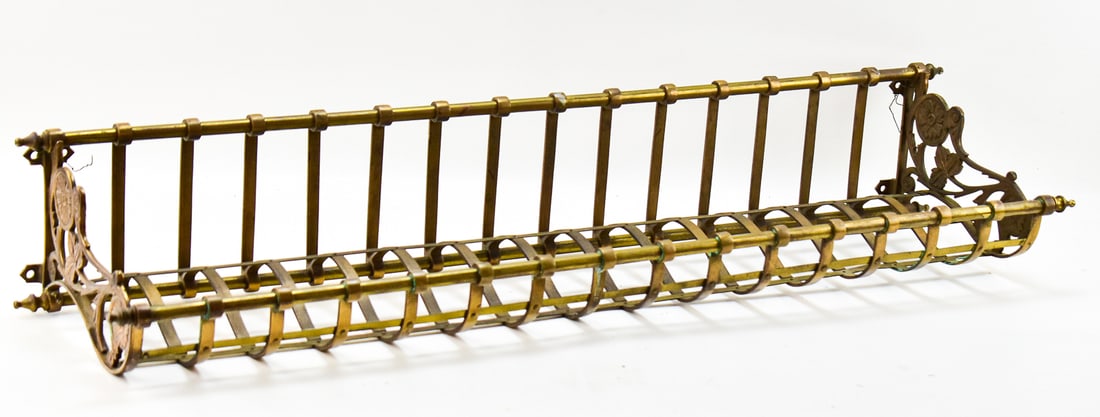 BRASS TRAIN LUGGAGE RACK (1 of 3)