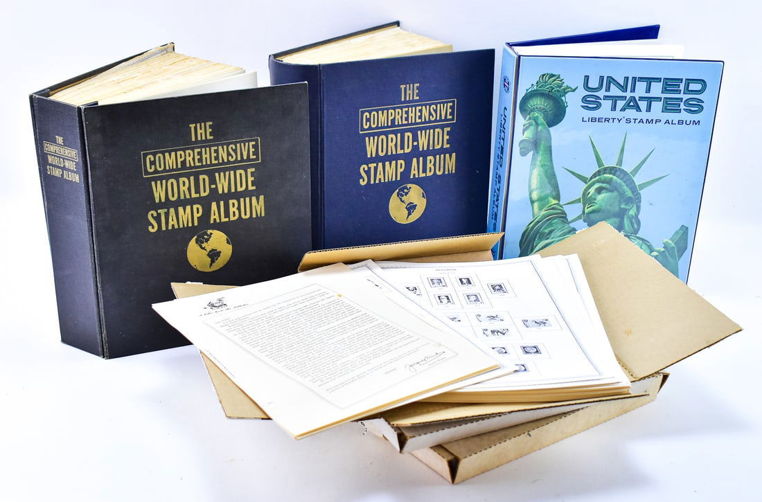 COLLECTION OF VINTAGE STAMP ALBUMS (1 of 8)