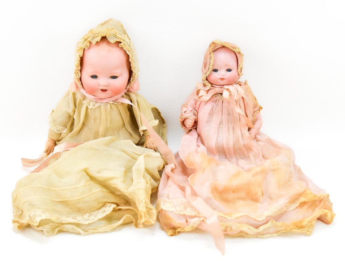 TWO ANTIQUE GERMAN BABY DOLLS (1 of 4)