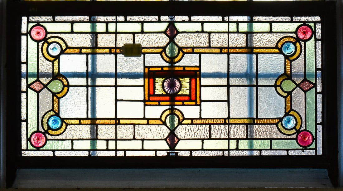 STAINED GLASS WINDOW PANEL (1 of 2)