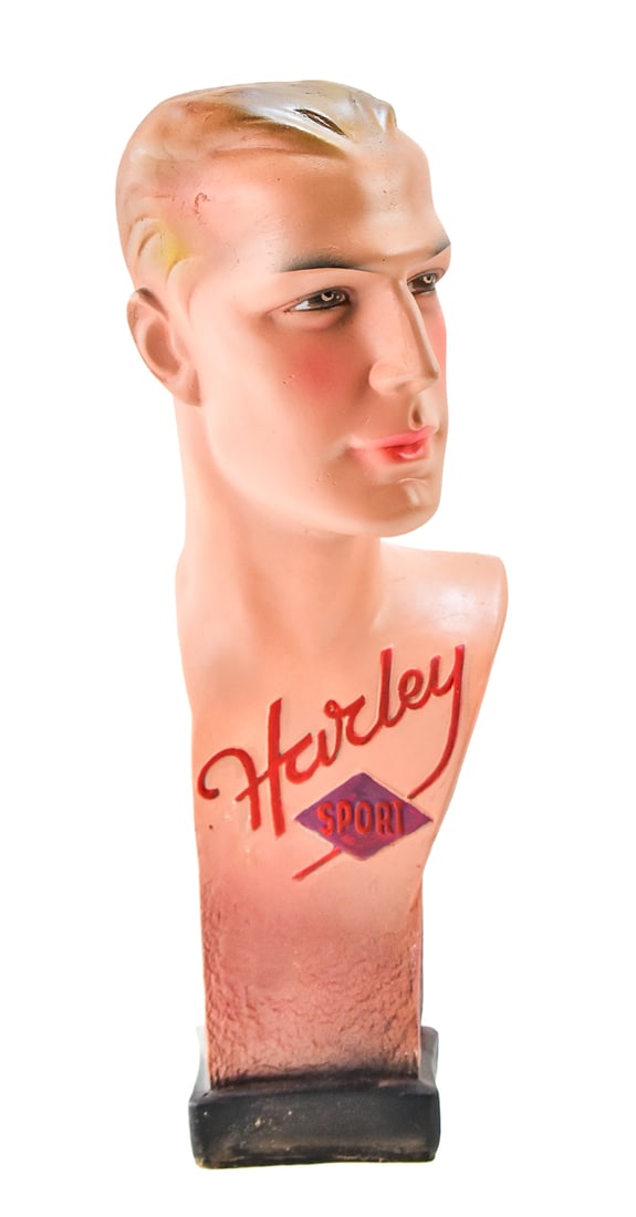1920s HARLEY SPORT MANNEQUIN HEAD (1 of 4)