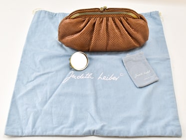 JUDITH LEIBER SNAKESKIN CLUTCH