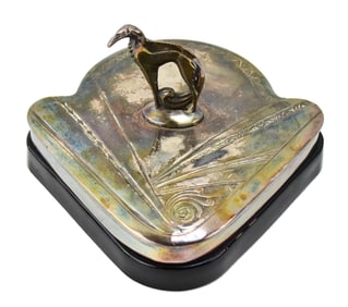 WEIDLICH BROS. ART DECO BORZOI DRESSER BOX