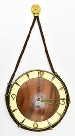 SCHATZ MID-CENTURY WIND-UP WALL CLOCK
