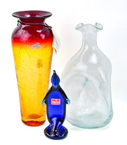 ASSORTED BLENKO & VIKING GLASSWARE