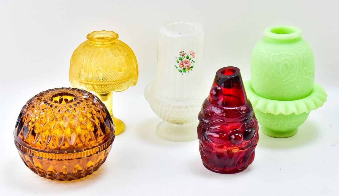 ASSORTED GLASS FAIRY LAMPS (1 of 4)