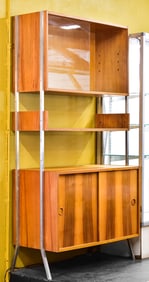 1960's TEAK WALL CABINET