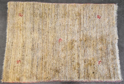 PERSIAN LORIBAFT GABBEH BEIGE WOOL RUG